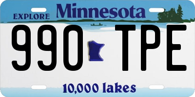MN license plate 990TPE