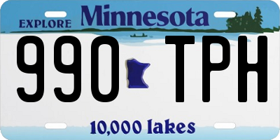 MN license plate 990TPH