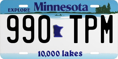 MN license plate 990TPM