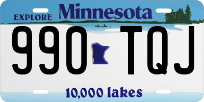 MN license plate 990TQJ