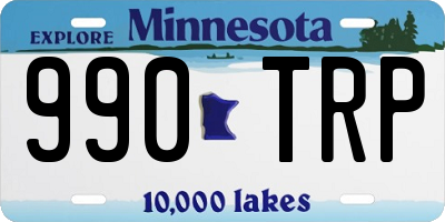 MN license plate 990TRP