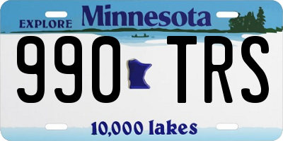 MN license plate 990TRS
