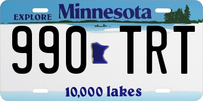 MN license plate 990TRT