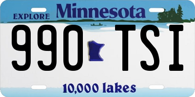 MN license plate 990TSI