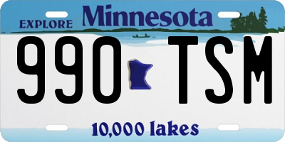 MN license plate 990TSM
