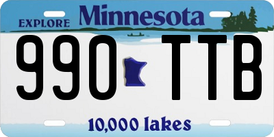 MN license plate 990TTB