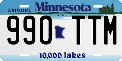 MN license plate 990TTM