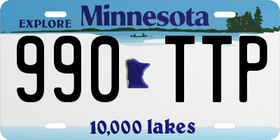 MN license plate 990TTP