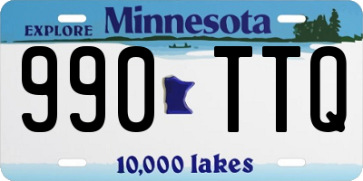 MN license plate 990TTQ