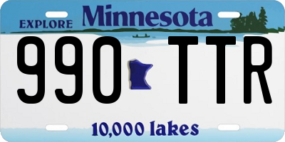 MN license plate 990TTR
