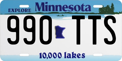 MN license plate 990TTS