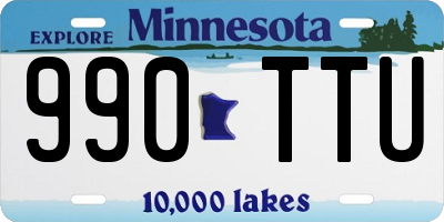 MN license plate 990TTU