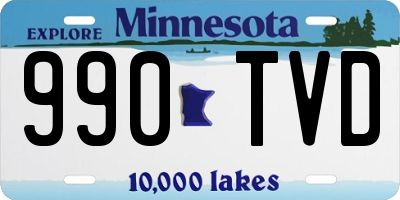 MN license plate 990TVD
