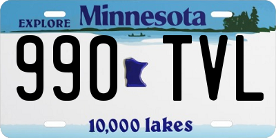 MN license plate 990TVL