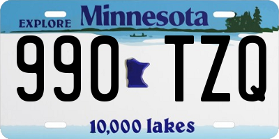 MN license plate 990TZQ