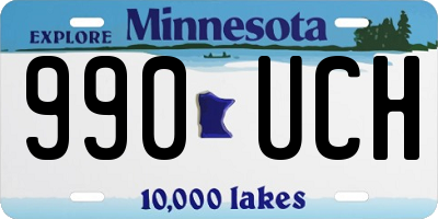 MN license plate 990UCH