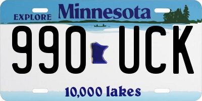 MN license plate 990UCK