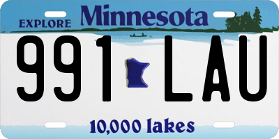 MN license plate 991LAU