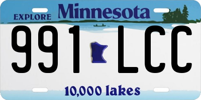 MN license plate 991LCC