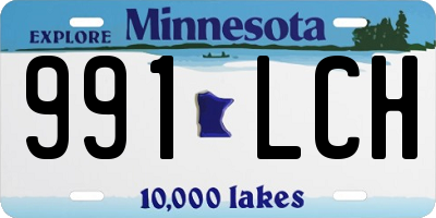 MN license plate 991LCH