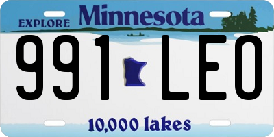 MN license plate 991LEO