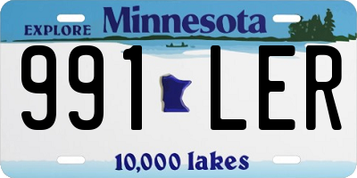 MN license plate 991LER