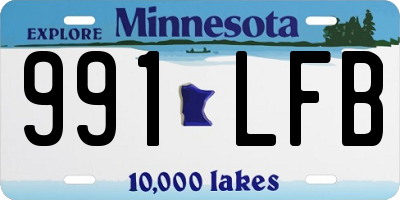 MN license plate 991LFB