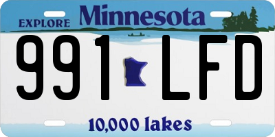MN license plate 991LFD