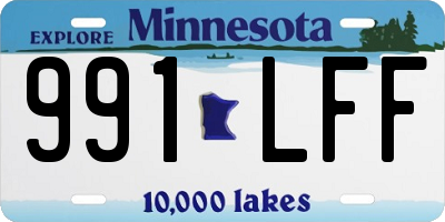 MN license plate 991LFF