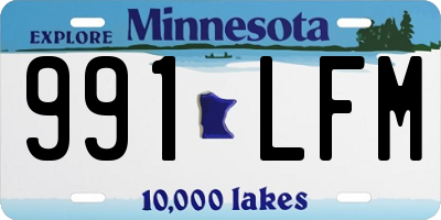 MN license plate 991LFM