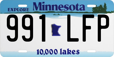 MN license plate 991LFP
