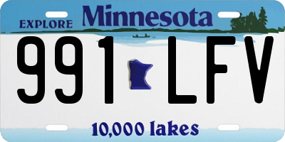 MN license plate 991LFV