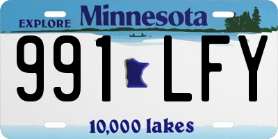 MN license plate 991LFY