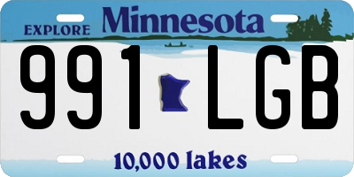 MN license plate 991LGB