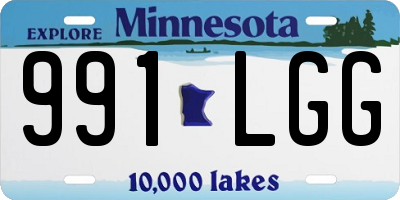 MN license plate 991LGG
