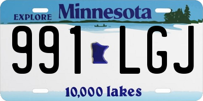MN license plate 991LGJ