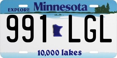 MN license plate 991LGL