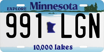 MN license plate 991LGN