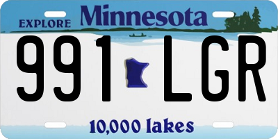 MN license plate 991LGR