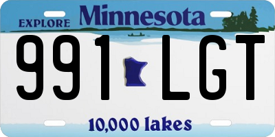 MN license plate 991LGT