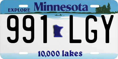 MN license plate 991LGY