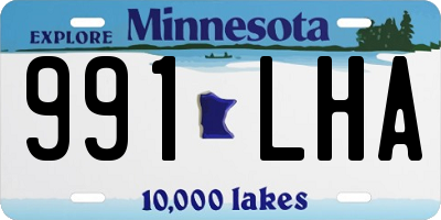 MN license plate 991LHA