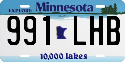 MN license plate 991LHB