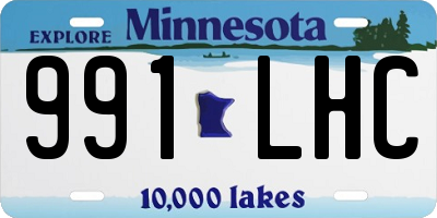 MN license plate 991LHC