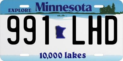 MN license plate 991LHD