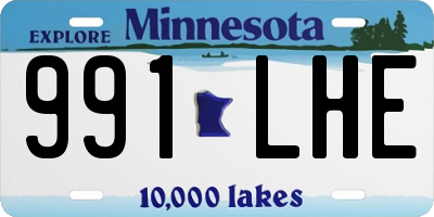 MN license plate 991LHE