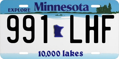 MN license plate 991LHF