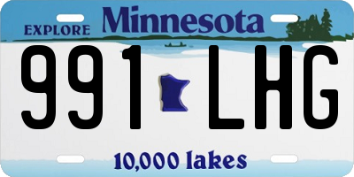 MN license plate 991LHG