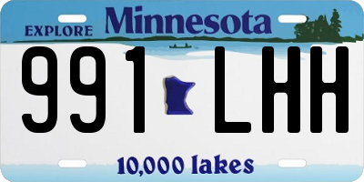 MN license plate 991LHH