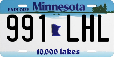 MN license plate 991LHL
